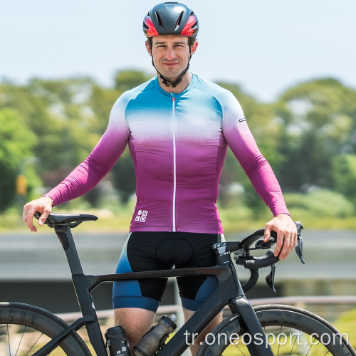 Yüksek Performanslı Kahraman Uzun Kollu Jersey Erkekler